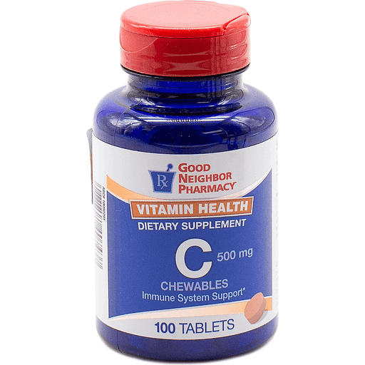Good Neighbor Pharmacy GNP Vitamin C 500 MG Orange Chewables - 100 Tablets
