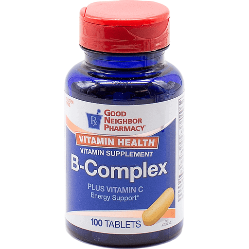 Suplemento GNP de Complejo B + C de Good Neighbor Pharmacy - 100 Tabletas