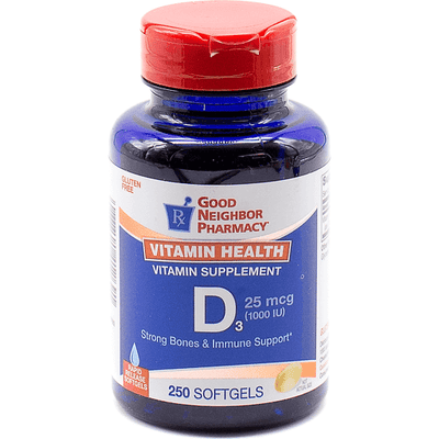Good Neighbor Pharmacy Vitamin D 1000iu Softgel Capsules - 250 Count