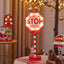 LED Christmas decorative lights, stop signs, Christmas hats, crown shaped lights, storefront ambient lights - Korvel