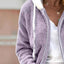 Cozy Fleece Zip-Up Hooded Jacket - Plus Size