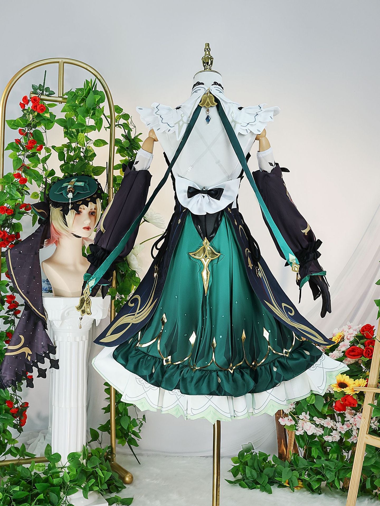 Genshin Impact cos costume perfumer Amelia cosplay costume matching shoes - Korvel