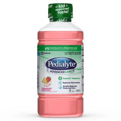 Pedialyte Strawberry Lemonade Electrolyte Solution - 33.8 Fl Oz