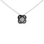 Black Rhodium Plated Sterling Silver Diamond Accent Necklace