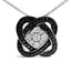 Black Rhodium Plated Sterling Silver Diamond Accent Necklace