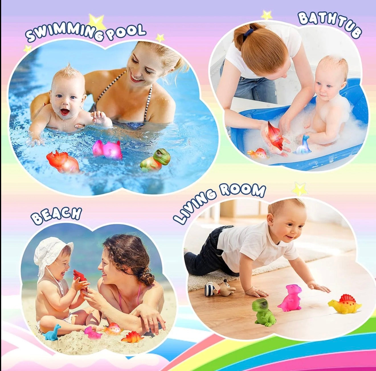 Juguete de baño LED GlowSplash - Diversión interactiva para niños
