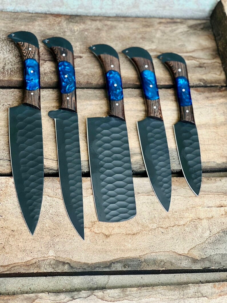 Exquisite Handmade Damascus Steel Chef Knife Set – Ideal Gift for Weddings & Special Occasions - Korvel