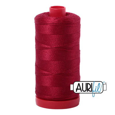 Bobine de coton Aurifil 12 WT 2260 Rouge Vin Grande