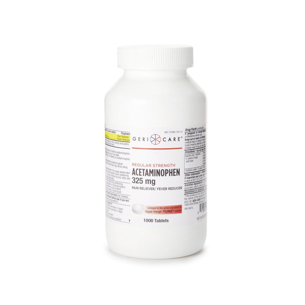 Gericare Acetaminophen Pain Relief Tablets - 1000 Count