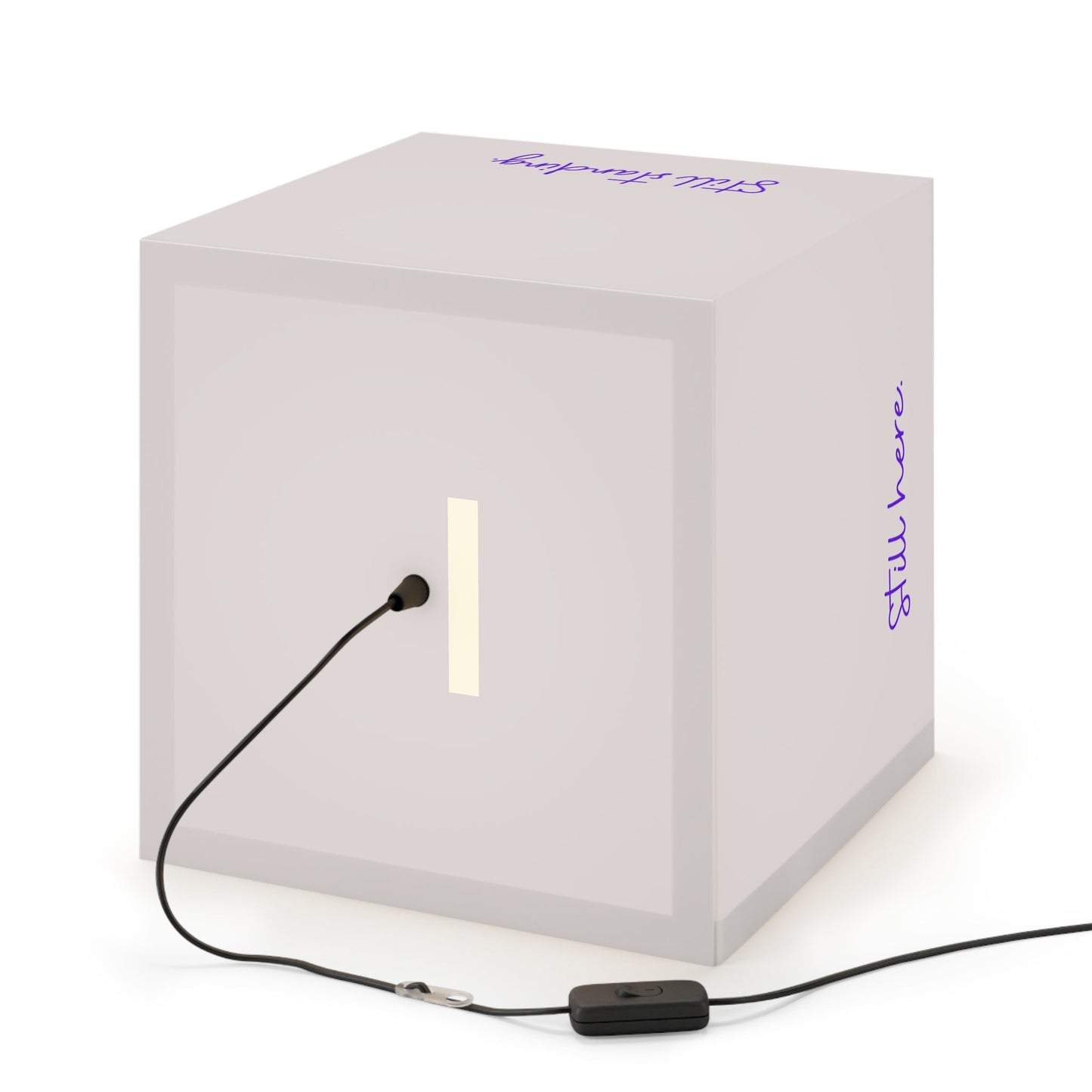 Still Here Still Standing Inspirational Cube Lamp