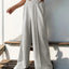 Elastic Waist Wide Leg Pants - Korvel