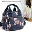 Printed Travel Water-Resistant Nylon Multi-Pocket Tote Bag