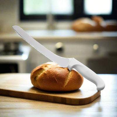 Offset Edge Cake & Bread Knives - Serrated, Four Length Options