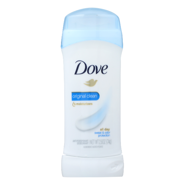 Dove Invisible Solid Antiperspirant Deodorant Stick - Original Clean, 2.6 Oz