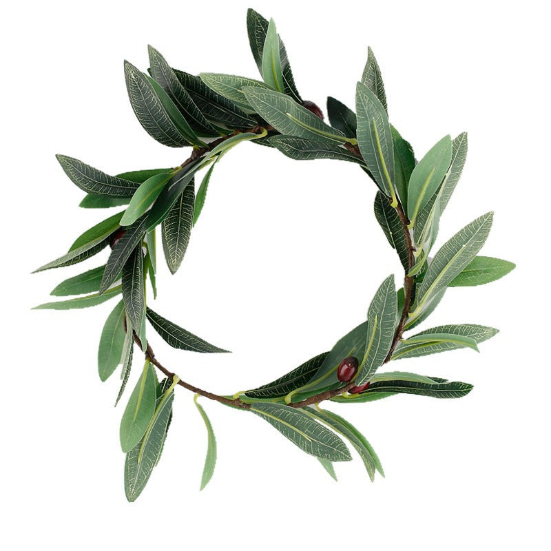 Olive leaf wreath berry olive branch headdress - Korvel