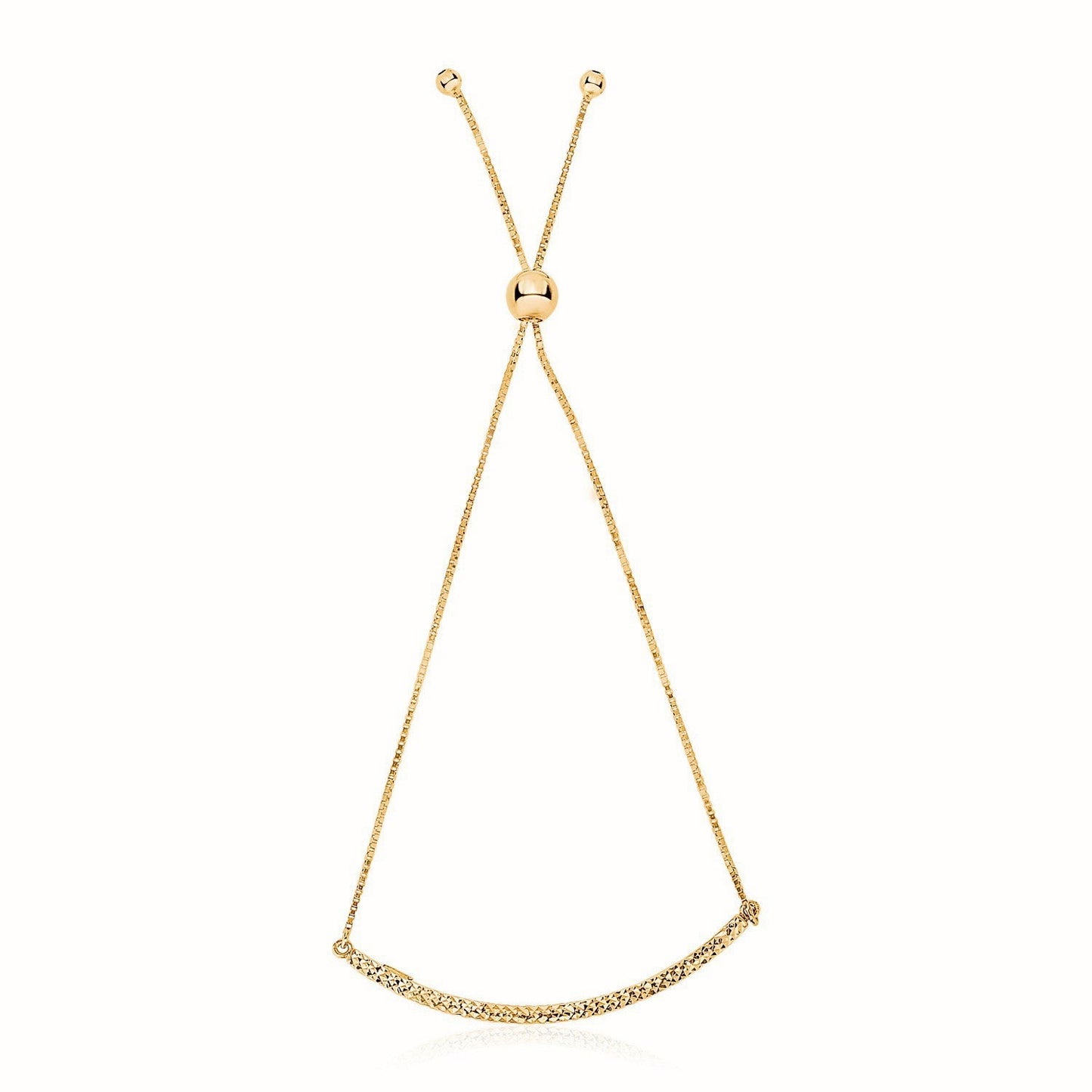 Bracelet Lariat en Or Jaune 14k