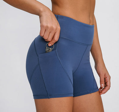 Shorts de sport en coton doux à taille haute SHINBENE
