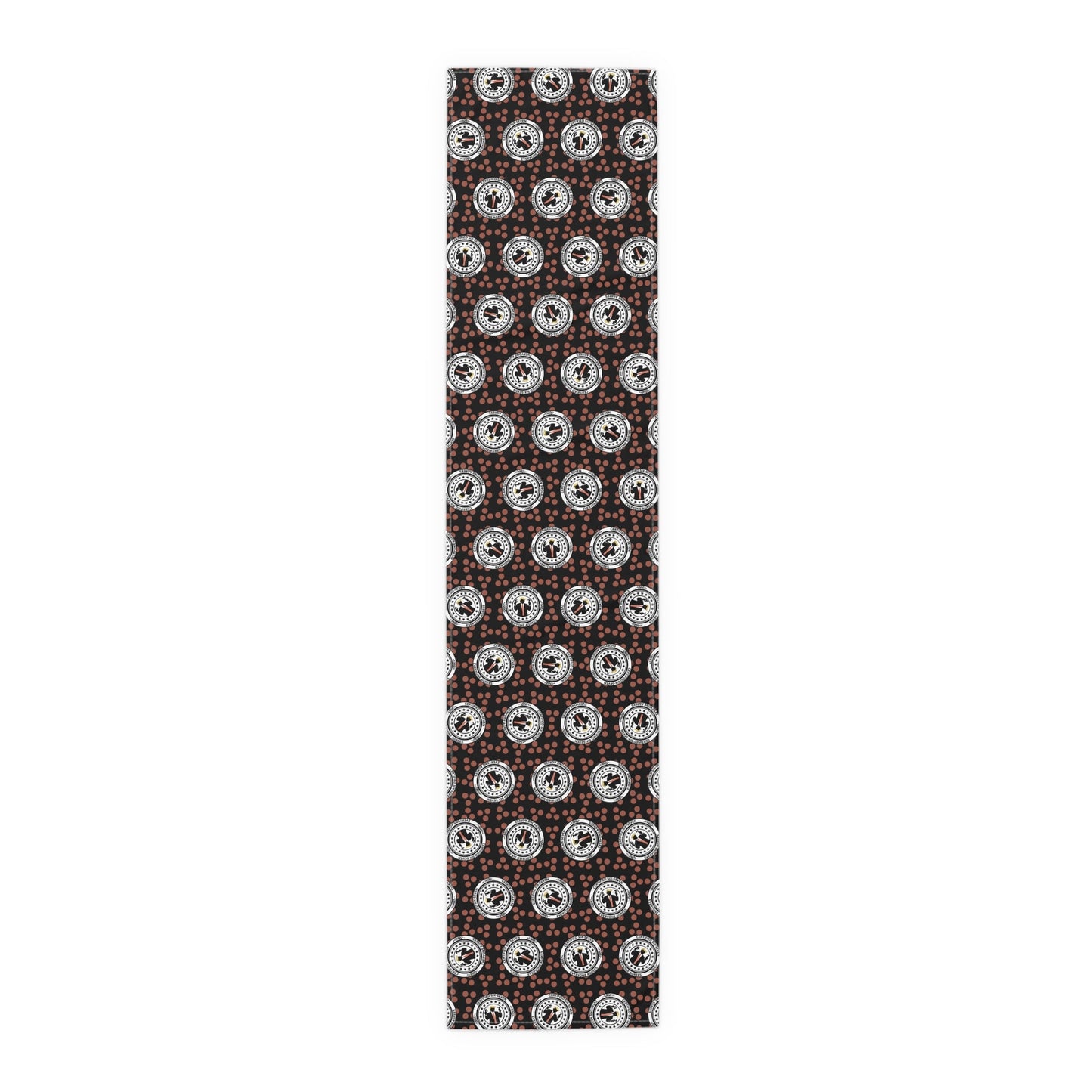 Certified Six Seven Table Runner – Political Parody Medallion Decor