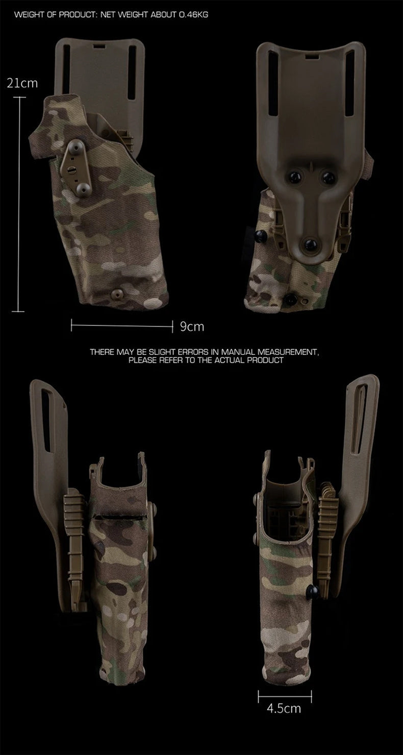 Holster tactique pour pistolet gauche 6354DO pour Glock 17