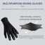 3/5mm Thick Kevlar Diving Gloves. Scratch-proof, for fish hunting, deep dive, spearfishing & skiing. - Korvel