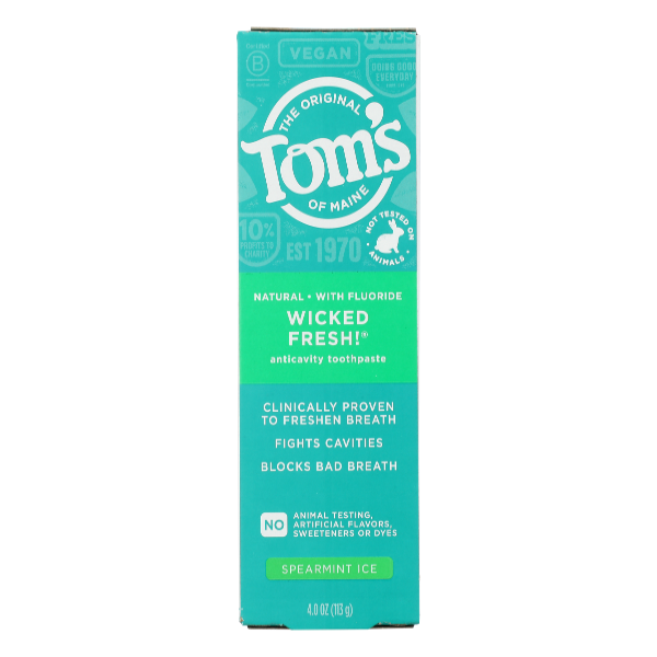 Tom's Wicked Fresh Spearmint Toothpaste - 4 Oz