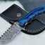 Premium Tactical Folding Knife – 8" Handcrafted Damascus Steel Blade with Elegant Pakka Wood Grip - Korvel