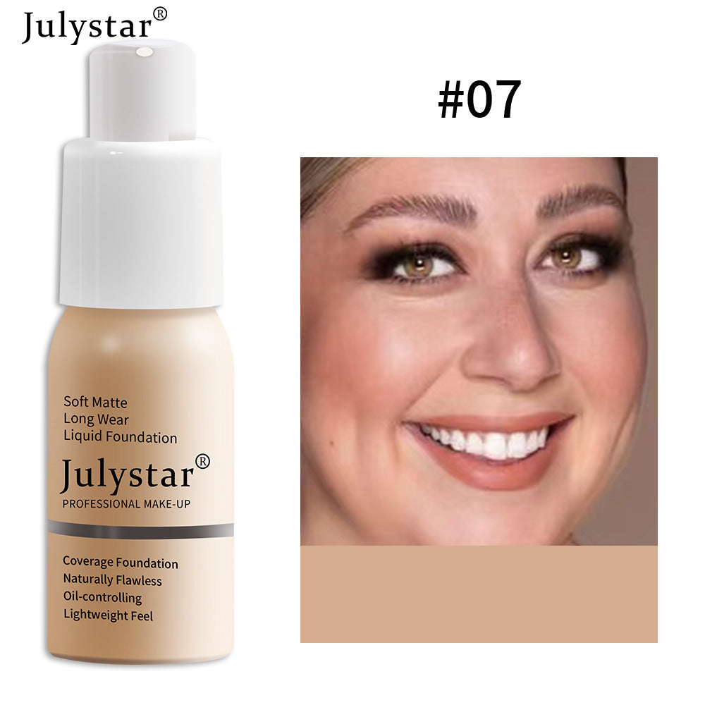 Liquid Foundation Concealer Long-Lasting Moisturizing Oil Control BB Cream Foundation Makeup - Korvel