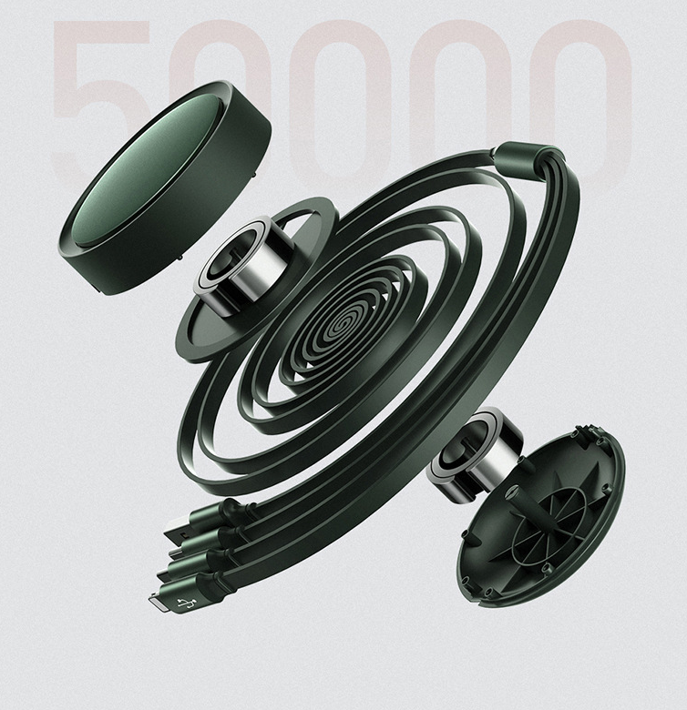 Neutral one to three data cable fast charging extension cable charging cable three in one data cable - Korvel
