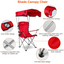 Silla de Playa Plegable GBruno con Dosel