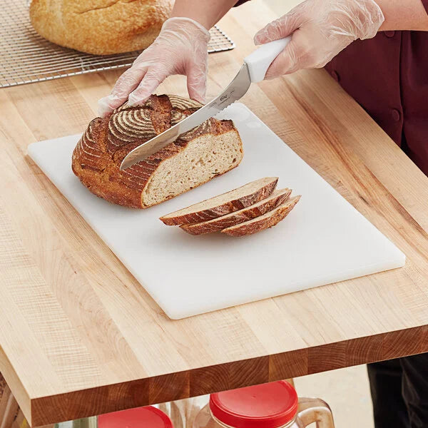 Karolyn's Premium White Polyethylene Cutting Board, 18" x 12" x 1/2"