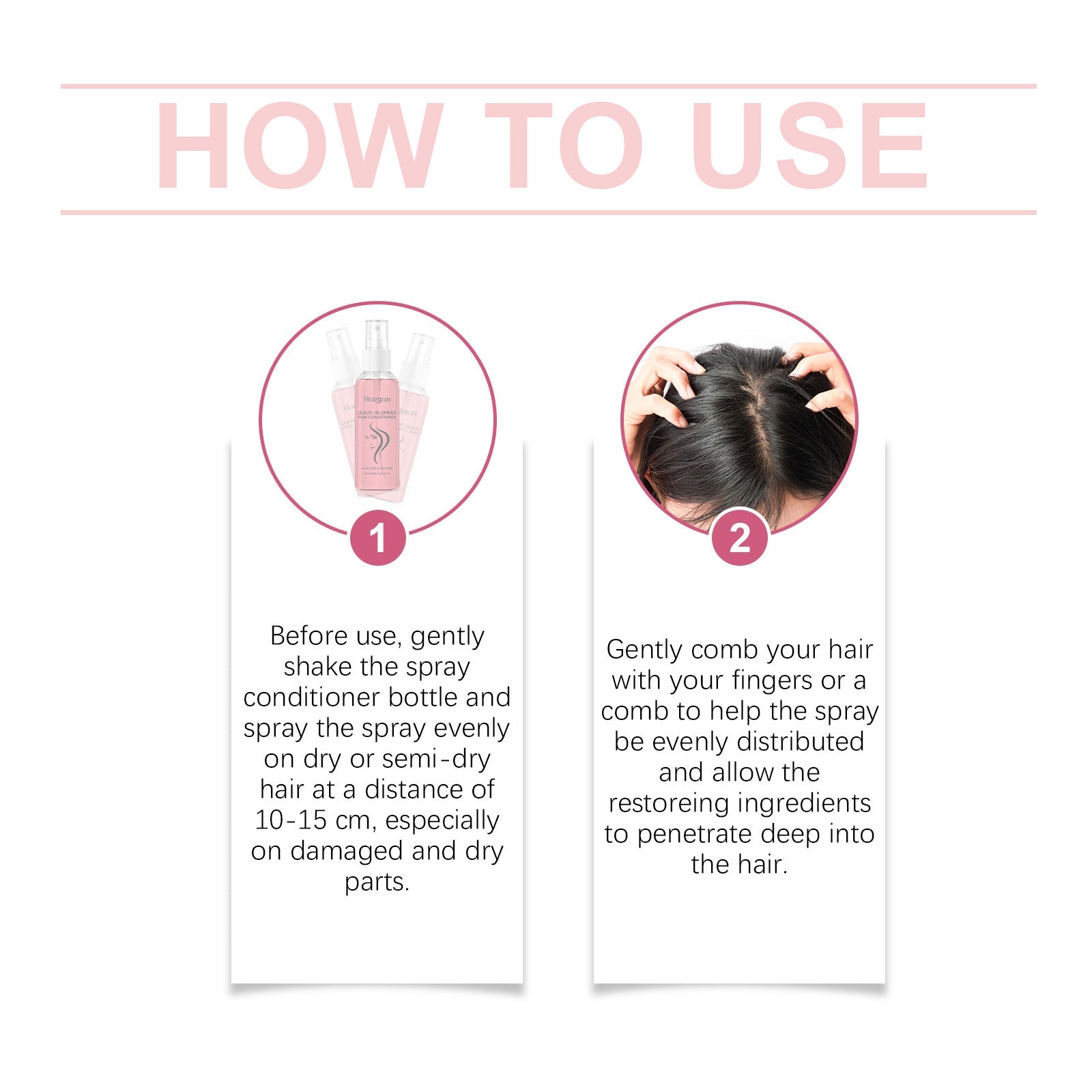 Leave-In Smoothing Repair Spray Leave-In Nourishing Conditioner For Frizzy Smoothing Hair Spray - Korvel