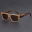 Lunettes de soleil carrées épaisses bleu gris - Style rétro