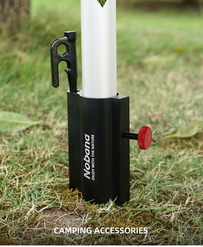 Outdoor Camping Awning Rod Fixer Tent Accessories Bracket Support Rod Fixed Pipe Holder Fishing Umbrella Adjusting Base - Korvel