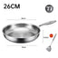 German uncoated pure titanium frying pan with fish - scale hammer pattern. Non - stick, ideal for household steak frying, a piec - Korvel