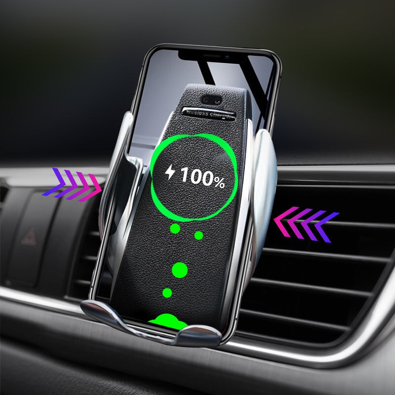 Automatic Clamping Wireless Car Charger Air Vent Phone Holder 360 Degree Rotation USB Charging Mount Bracket - Korvel
