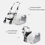 Fashionable Pet Dog Cats Four Wheeled Cart Lightweight Foldable Separable When Going Out Small Medium-Sized Pets Dog Stroller - Korvel