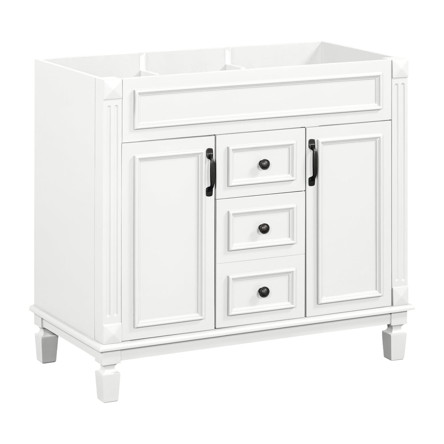 36'' Modern Bathroom Vanity - Cabinet Only with Soft Closing Doors