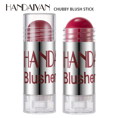 HANDAIYAN Chubby Crayon Blush Stick Moisturizing And Smooth Rouge Pen Blush Strip Cream Blush Stick Rouge - Korvel