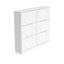 Shoe Storage Cabinet for Entryway, 6 Tiers Shoe Organizer with Carved Panels Vertical Shoe Cabinet for Front Door Entrance - Korvel