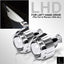 RACBOX 2Pcs 2.5 Inch Universal Bi Xenon HID Projector Lens Silver Black Shroud H1 Xenon LED Bulb H4 H7 Motorcycle Car Headlight - Korvel