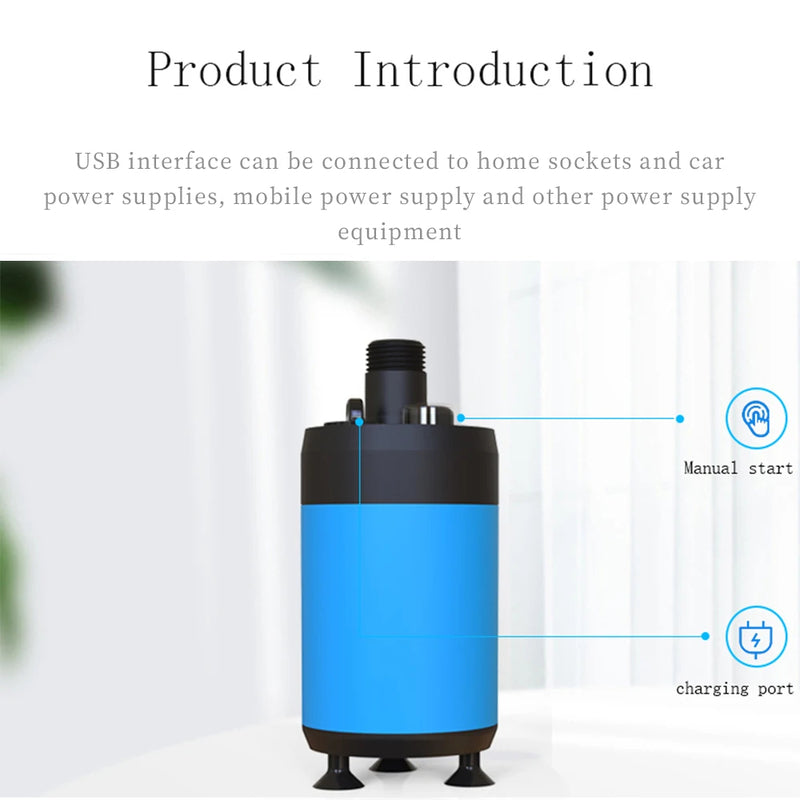 Portable Shower Camping Outdoor Shower Handheld Electric Shower Battery Powered Compact Handheld Rechargeable Camping Showerhe - Korvel