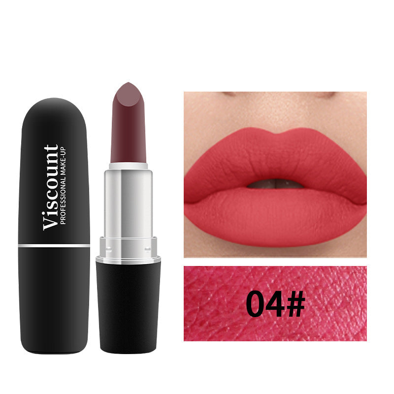 New Frosted Bullet Fog Matte White Lipstick Small Pepper 12 Color Moisturizing Lipstick - Korvel