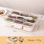 Design Sealed Snackle Storage Box With 9pcs Divider Plastic Divided Veggie Tray With Lid And Handle - Korvel