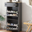 Organizador de Entrada Funcional ONTREND con 2 Cajones Plegables - Gris