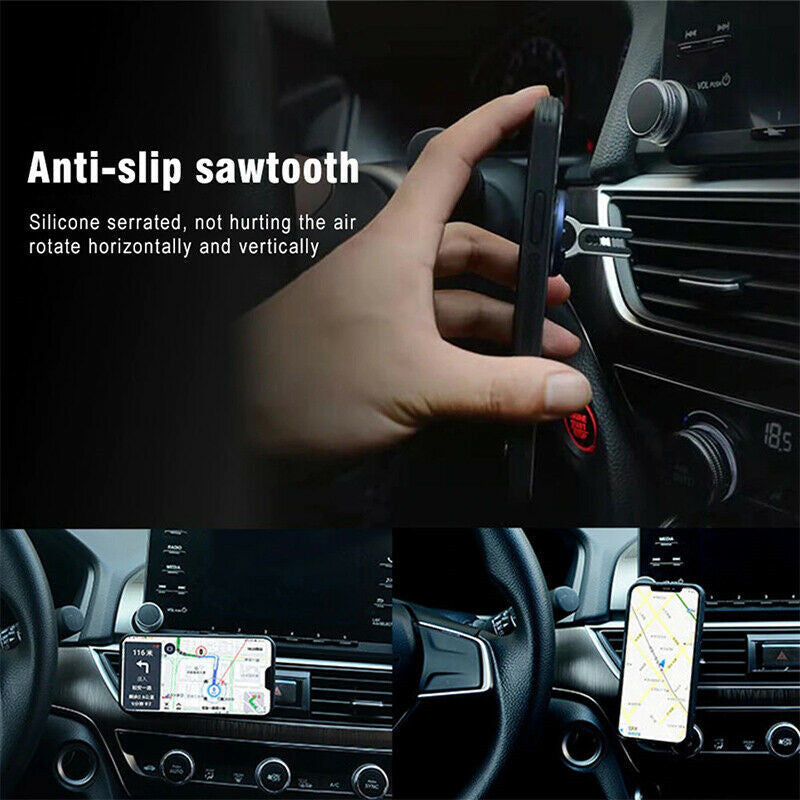 Multi-purpose Car Air Vent Mobile Phone Finger Ring Universal Phone Holder Bracket 360 Rotatable Stand For Iphone Samsung Huawei - Korvel