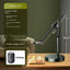 Mobile Phone Overhead Shooting Stand for Food Photography, Drawing, and Live Streaming - Adjustable Dual-Camera Position Desktop Phone Holder with Fill Light - Korvel