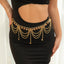 Fashionable retro star waist chain Waist chain metal street photography multi-layer pants chain - Korvel