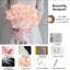 New DIY Butterfly Bouquets Handmade Butterfly Flower Material Package Bouquet with Light String Wedding Decor Gift for Girlfrien - Korvel