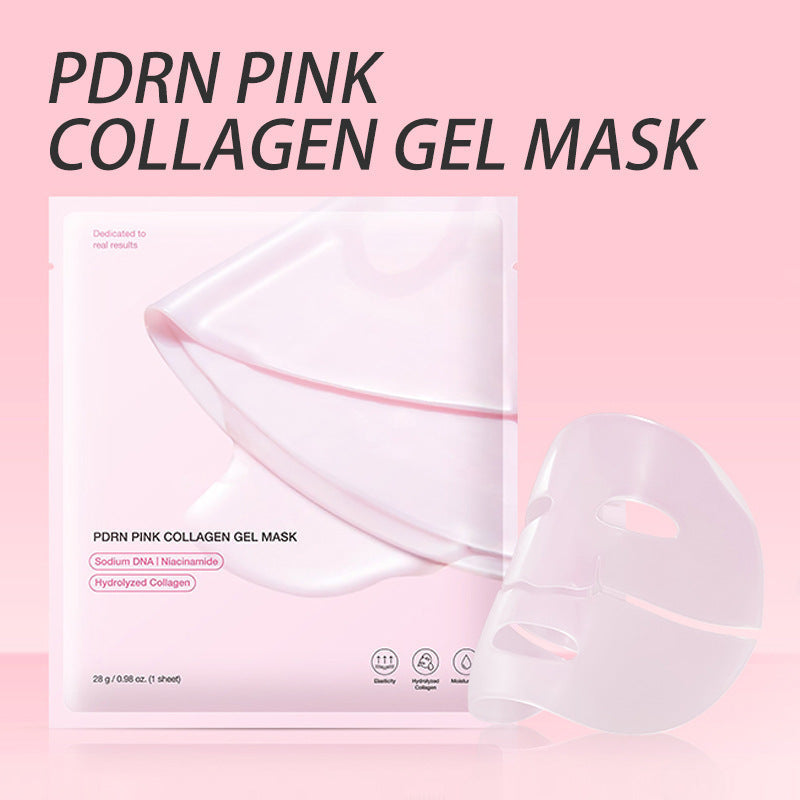 PDRN PINK COLLAGEN GEL MASK Pink Collagen facial mask Jelly Split facial mask - Korvel