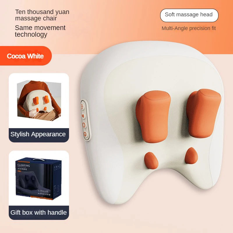 Neck Shoulder Massage Pillow Wireless Electric Car And Home Massager Heating Waist Neck Leg Cervical Shiatsu Kneading Massagers - Korvel